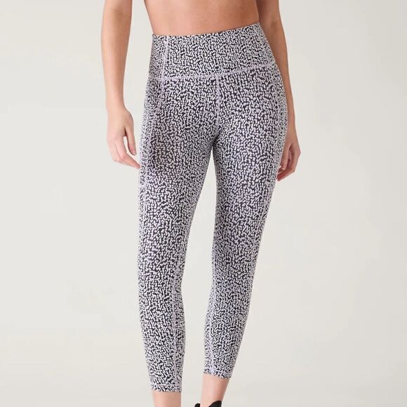Athleta Ultimate Stash Textured 7/8 Tight Camilla Water Violet Texture Size XS - Picture 1 of 8
